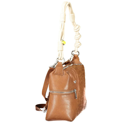 Sac porté épaule Desigual femme Sierra Huntington en polyuréthane marron – DE-43318