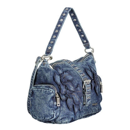 Sac à main Desigual femme Curio Banaba en coton bleu – DE-43346