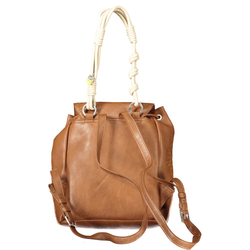 Sac à dos Desigual femme mini Sierra Prisa en polyuréthane marron – DE-43349