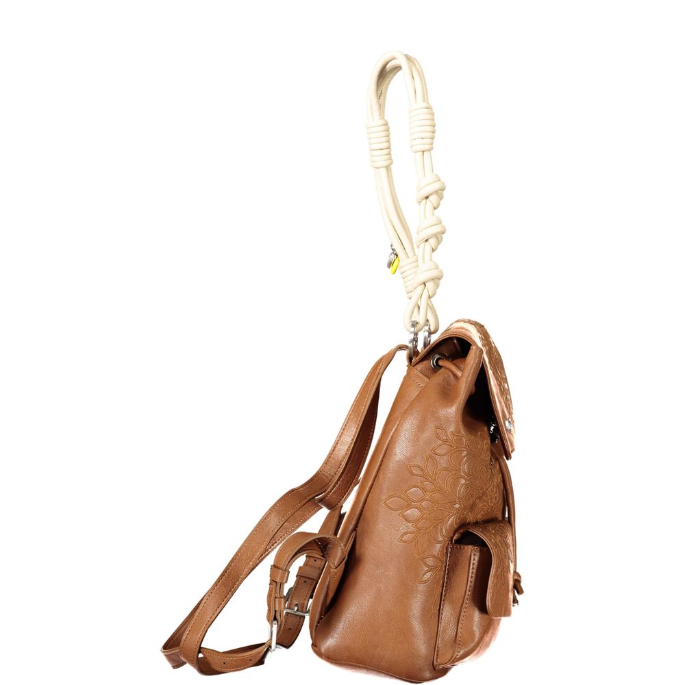 Sac à dos Desigual femme mini Sierra Prisa en polyuréthane marron – DE-43349