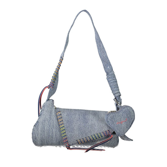 Sac porté épaule Desigual femme Torio Altadena en denim de coton bleu clair – DE-43336