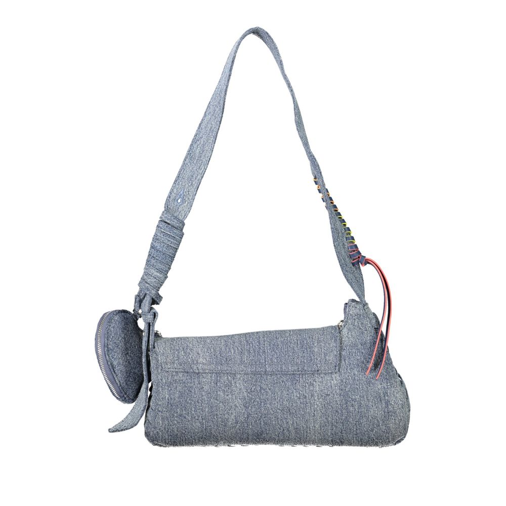 Sac porté épaule Desigual femme Torio Altadena en denim de coton bleu clair – DE-43336