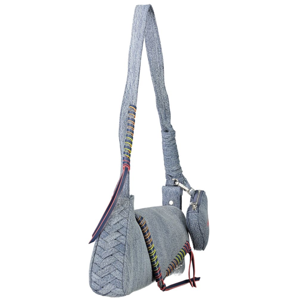 Sac porté épaule Desigual femme Torio Altadena en denim de coton bleu clair – DE-43336