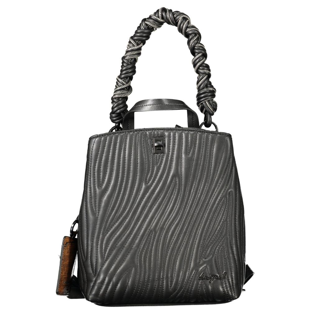 Sac à dos Desigual femme mini Helium Trokel en polyuréthane noir – DE-43321
