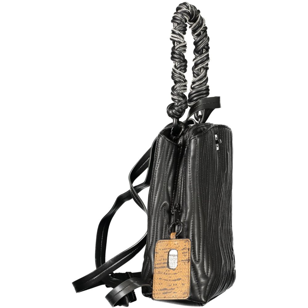 Sac à dos Desigual femme mini Helium Trokel en polyuréthane noir – DE-43321