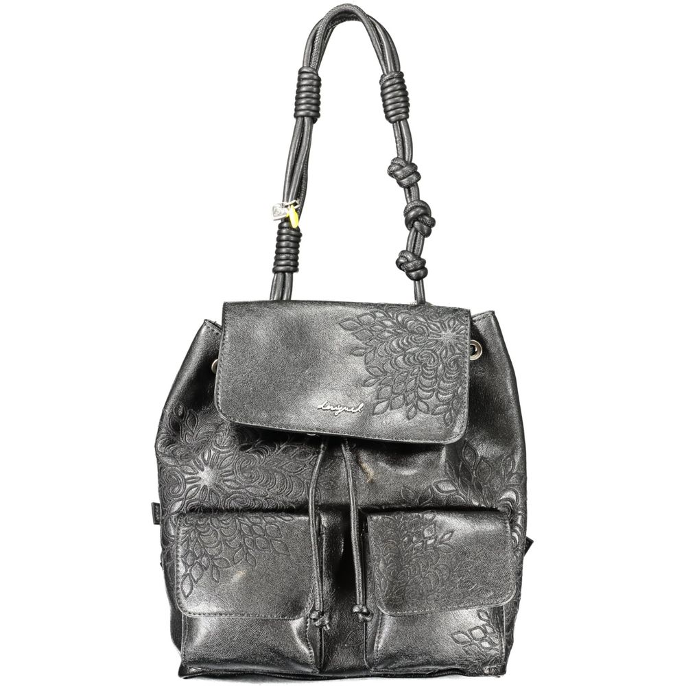 Sac à dos Desigual femme mini Sierra Prisa en polyuréthane noir – DE-43377