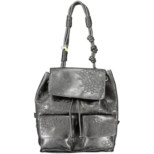 Sac à dos Desigual femme mini Sierra Prisa en polyuréthane noir – DE-43377