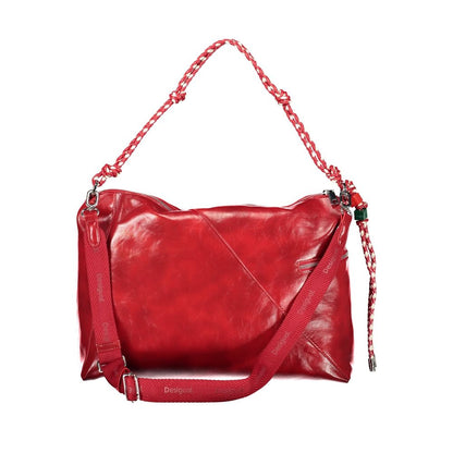 Sac à main Desigual femme Half Logo Leiria 2.0 en polyuréthane rouge – DE-43381