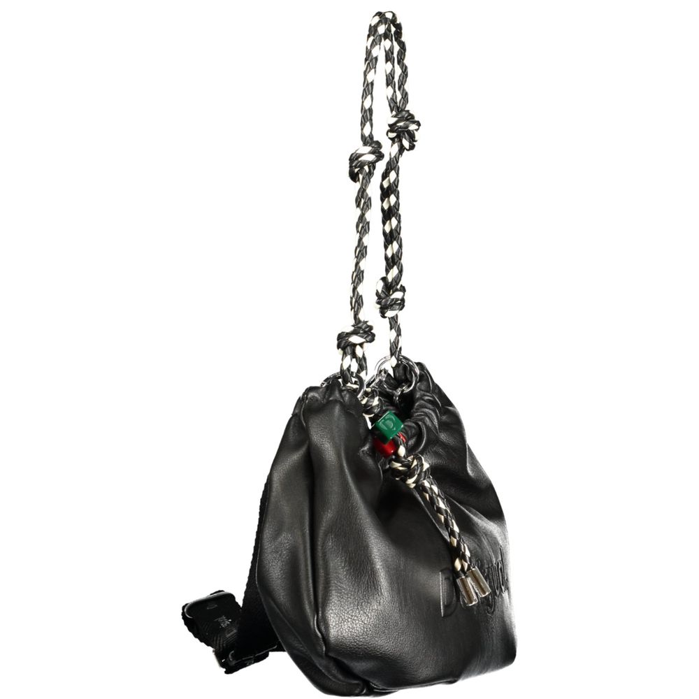 Sac à main Desigual femme Half Logo Waverly en polyuréthane noir – DE-43385