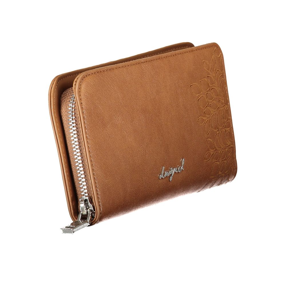 Portefeuille Desigual femme Sierra Fiona en polyuréthane marron – DE-43391