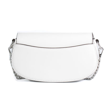 Sac à Bandoulière en Cuir Blanc Michael Kors Pour Femme