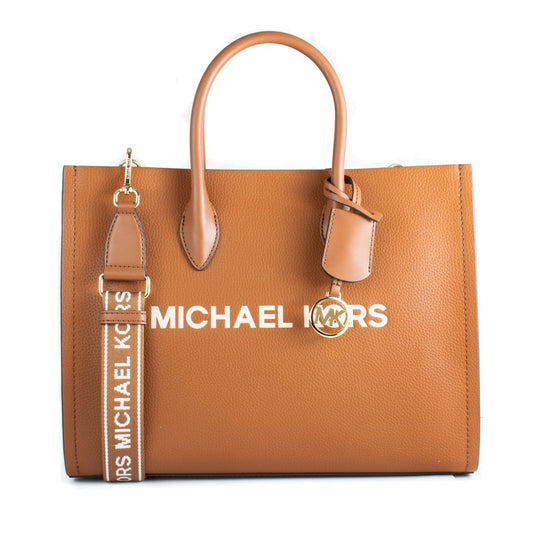 Sac À Épaule En Cuir Marron Michael Kors Pour Femme