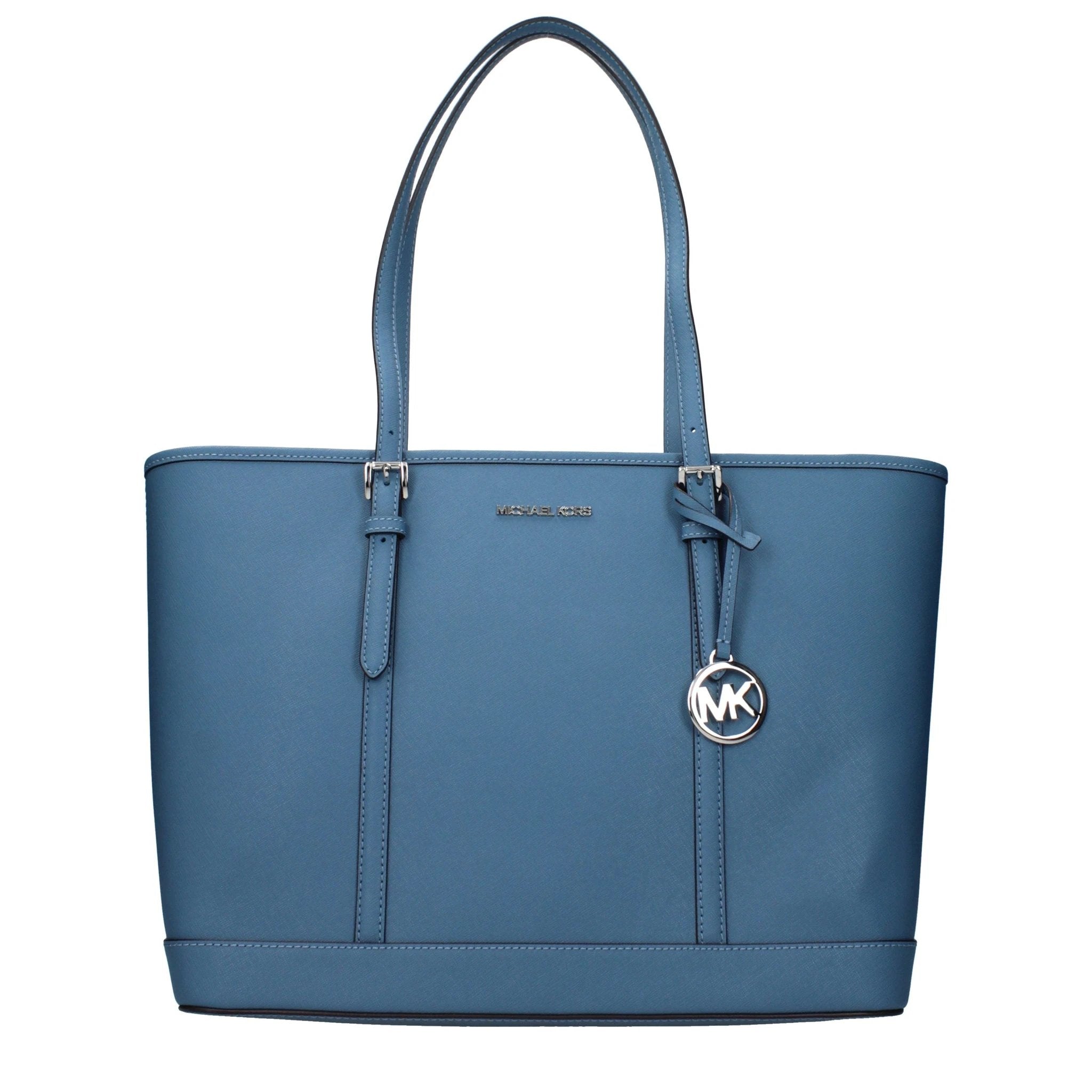 Michael Kors Blue Leather Shoulder Bag by Michael Kors