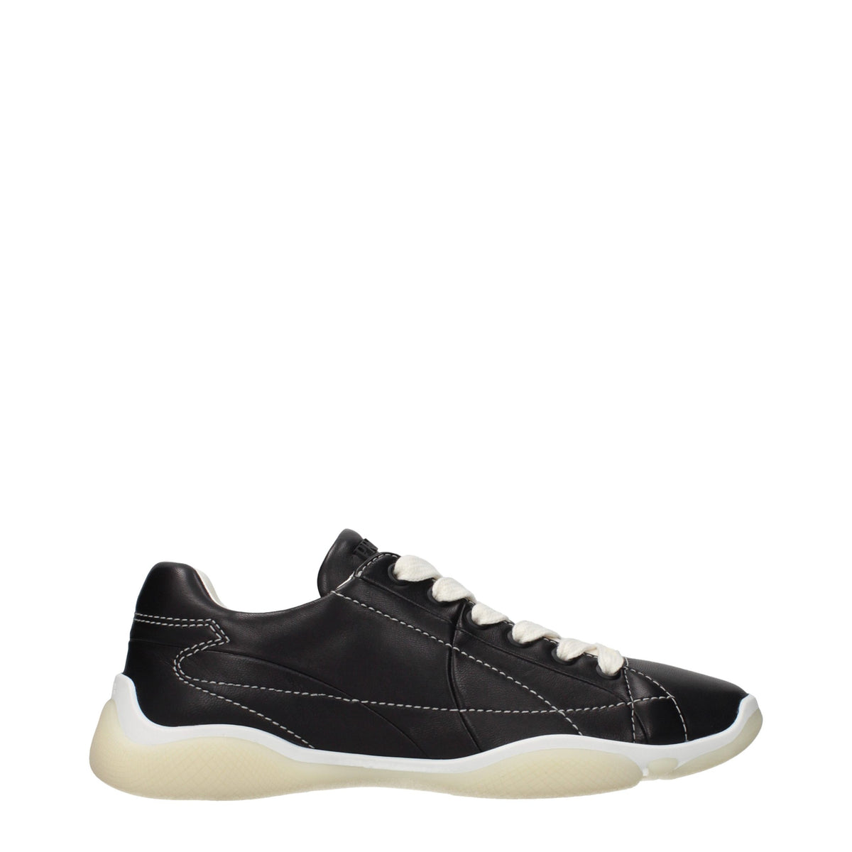 Baskets Prada femme en cuir noir – PR-15504815489289