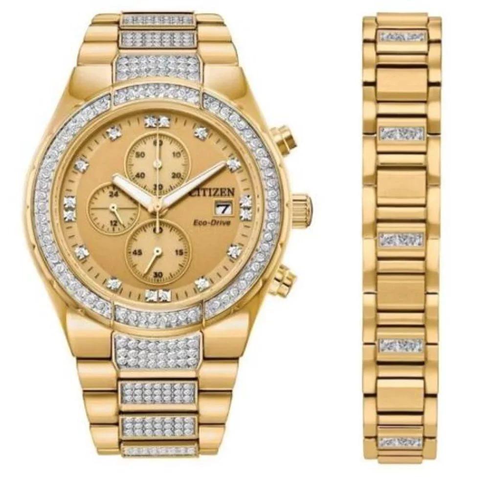 Citizen Gold Stainless Steel Bracelet Watch by Citizen