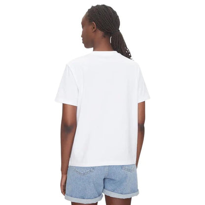 Calvin Klein Jeans White Cotton T-Shirt by Calvin Klein Jeans