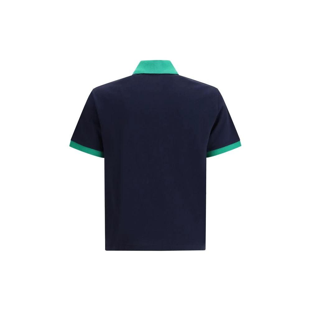 Versace Blue Cotton Polo Shirt by Versace