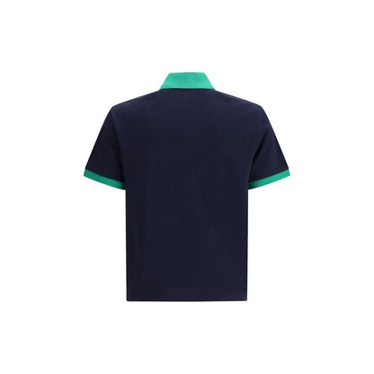 Versace Blue Cotton Polo Shirt by Versace