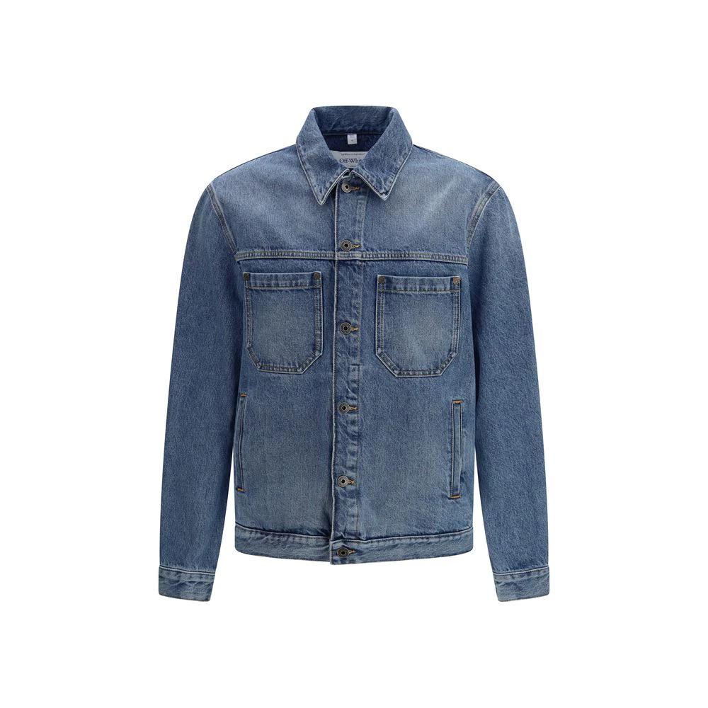 Off-White Blue Cotton Denim Jacket by Off-White