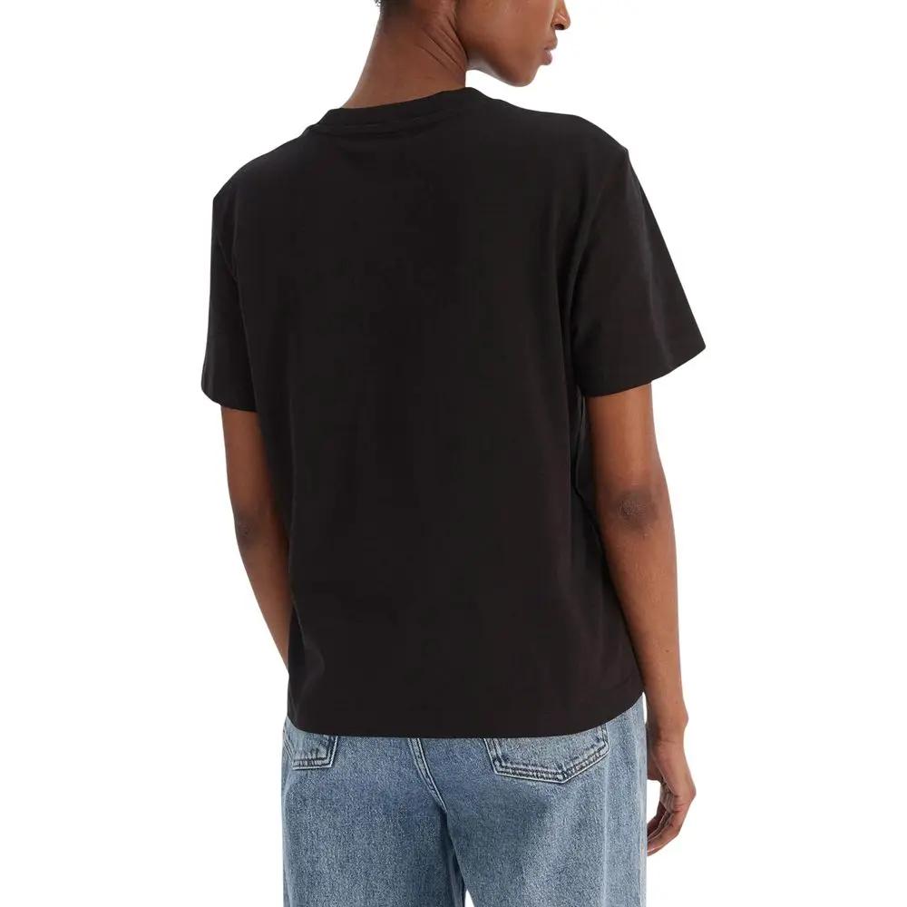 Calvin Klein Jeans Black Cotton T-Shirt by Calvin Klein Jeans