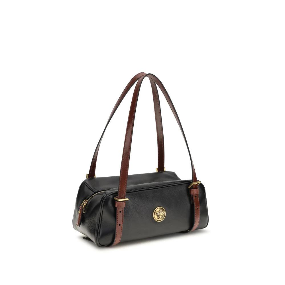 Versace Black Lamb Ovis Aries Aries Shoulder Bag by Versace