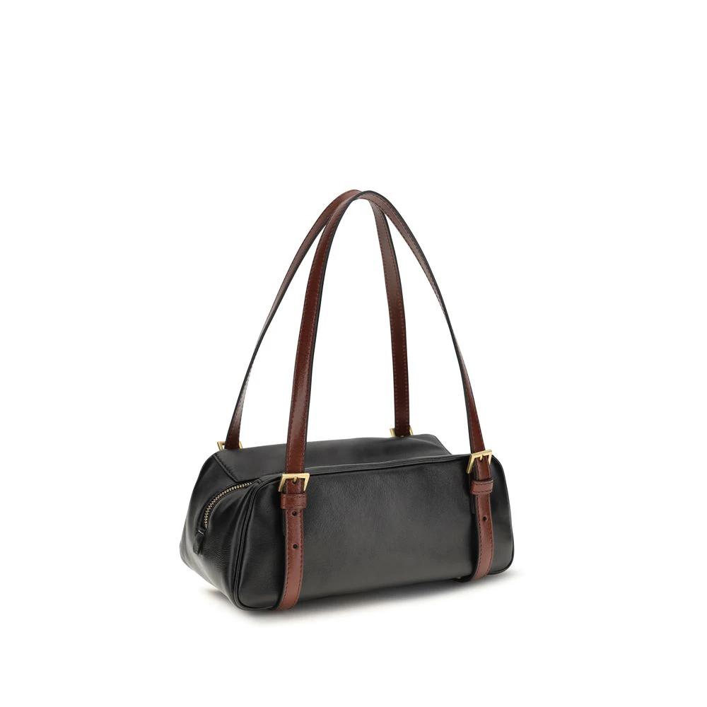 Versace Black Lamb Ovis Aries Aries Shoulder Bag by Versace