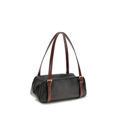 Versace Black Lamb Ovis Aries Aries Shoulder Bag by Versace