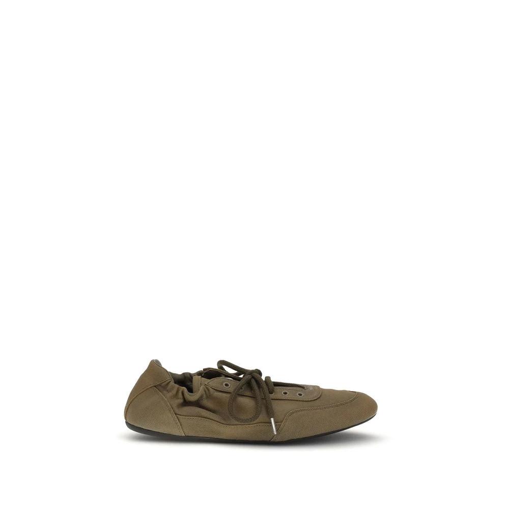 Prada Bicolor Cotton Athletic Sneakers by Prada