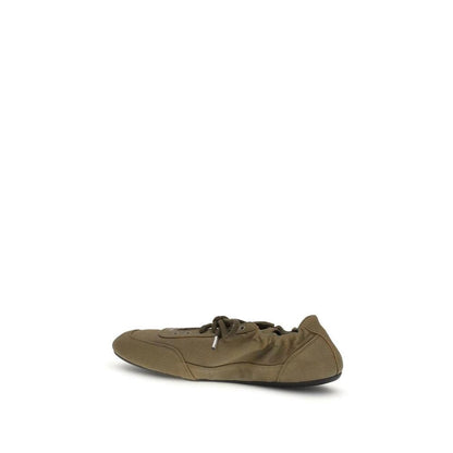 Prada Bicolor Cotton Athletic Sneakers by Prada