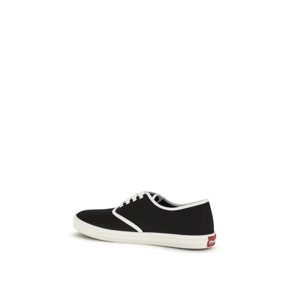 Prada Black Cotton Athletic Sneakers by Prada