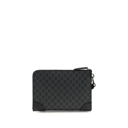 Gucci Black Fabric Handbag