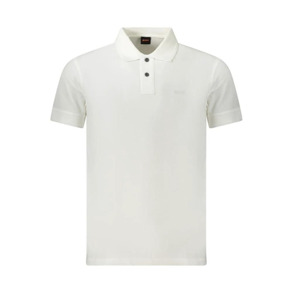Hugo Boss Bianco Cotton Men Polo by Hugo Boss