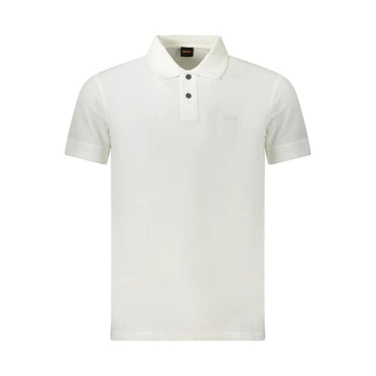 Hugo Boss Bianco Cotton Men Polo by Hugo Boss