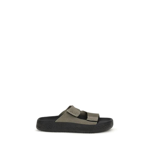Veja Bicolor Calf Leather Bos Taurus Flat Sandals by Veja