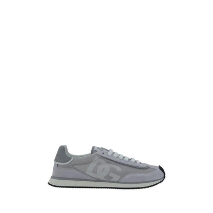 Dolce & Gabbana Gray Fabric Athletic Sneakers by Dolce & Gabbana