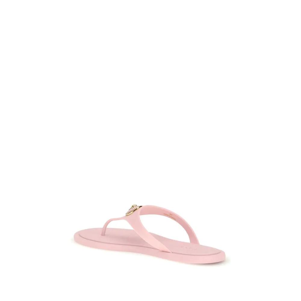 Versace Multicolor Rubber Flip-Flop Sandals by Versace