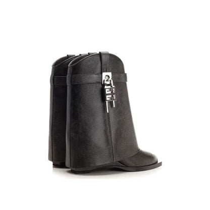 Givenchy Black Leather Ankle Boots by Givenchy