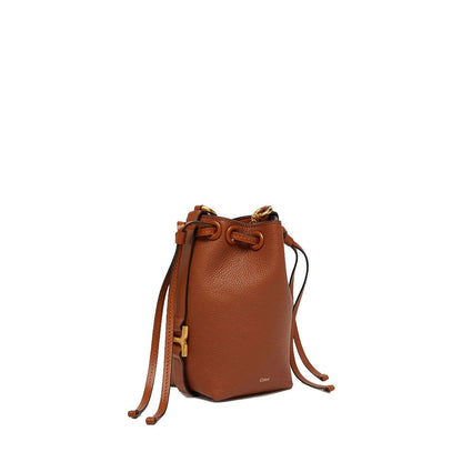 Chloé Bucket Bag Cuir de Veau Texturé – Marron | Femme