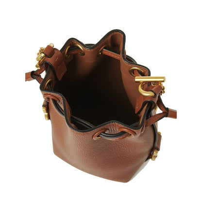 Chloé Bucket Bag Cuir de Veau Texturé – Marron | Femme