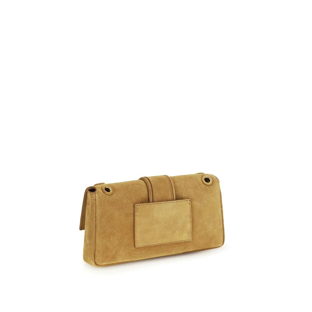 Jacquemus Beige Calf Leather Bos Taurus Shoulder Bag by Jacquemus