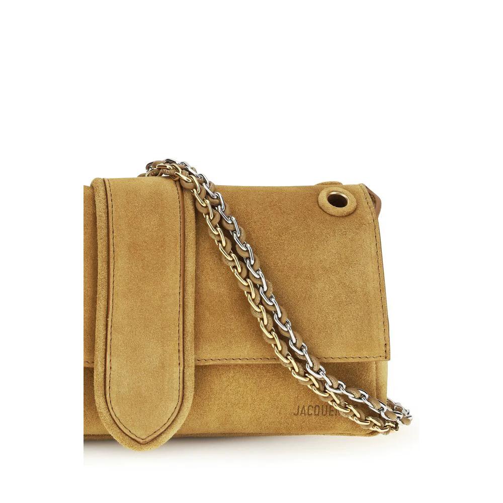 Jacquemus Beige Calf Leather Bos Taurus Shoulder Bag by Jacquemus
