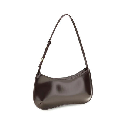 Jacquemus Brown Calf Leather Bos Taurus Shoulder Bag by Jacquemus