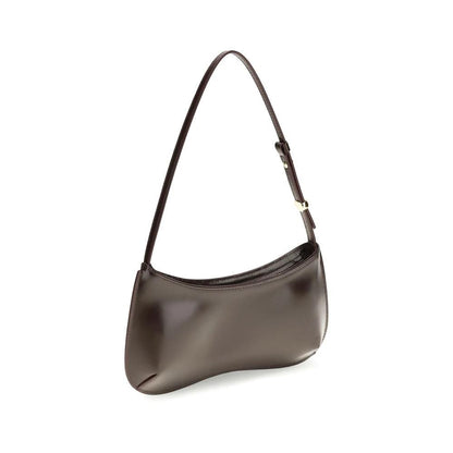 Jacquemus Brown Calf Leather Bos Taurus Shoulder Bag by Jacquemus