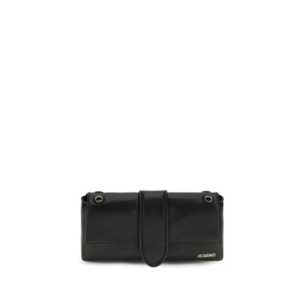 Jacquemus Black Calf Leather Bos Taurus Shoulder Bag by Jacquemus