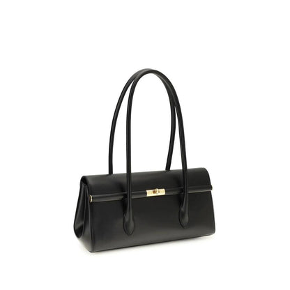 Dolce & Gabbana Black Calf Leather Bos Taurus Shoulder Bag by Dolce & Gabbana