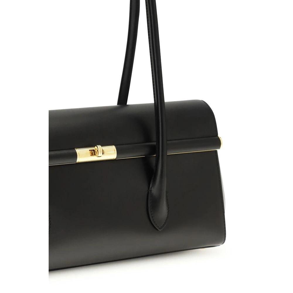 Dolce & Gabbana Black Calf Leather Bos Taurus Shoulder Bag by Dolce & Gabbana