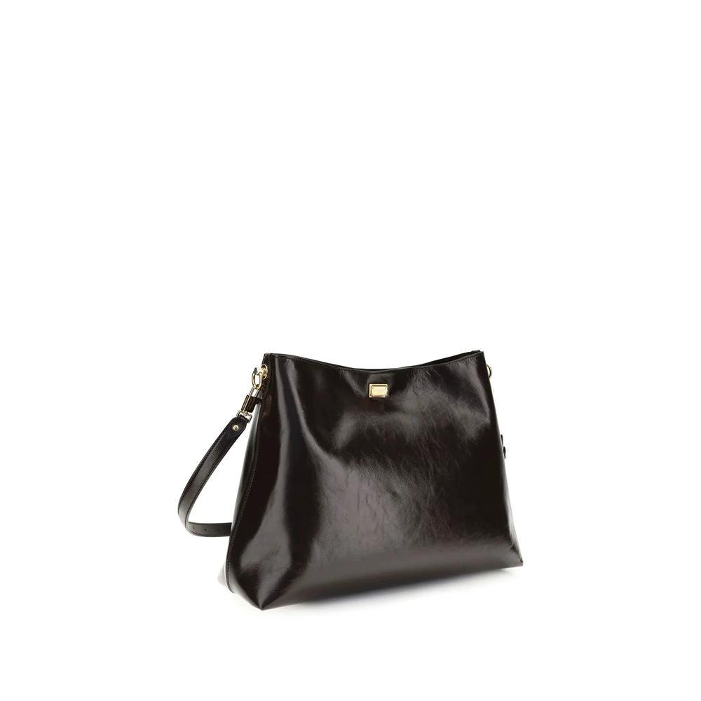 Dolce & Gabbana Brown Calf Leather Bos Taurus Shoulder Bag by Dolce & Gabbana