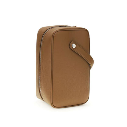 Dolce & Gabbana Brown Calf Leather Bos Taurus Handbag by Dolce & Gabbana