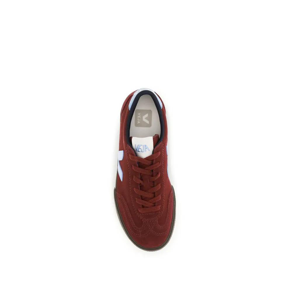 Veja Bordeaux Calf Leather Bos Taurus Athletic Sneakers by Veja