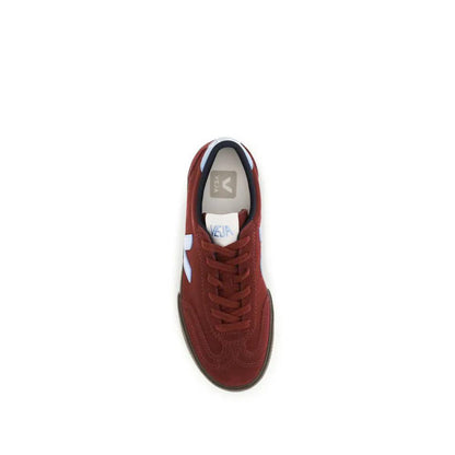 Veja Bordeaux Calf Leather Bos Taurus Athletic Sneakers by Veja